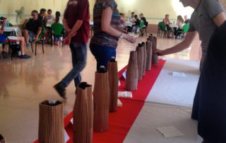Imatge del primer tast a cegues de vins de la DOQ Priorat realitzat a la Festa del Vi i la Verema a l'Antiga de Poboleda