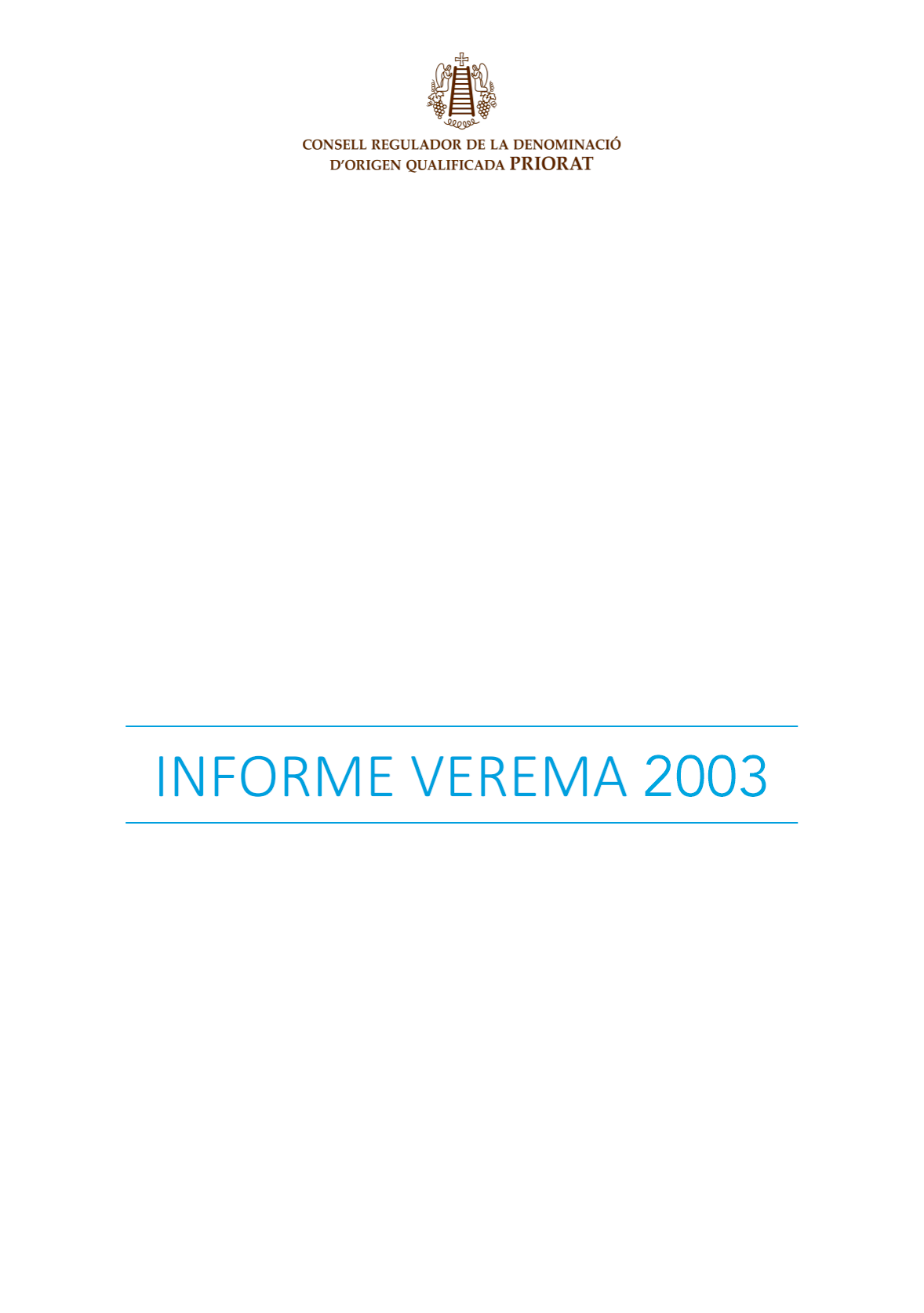 Informe de verema 2003
